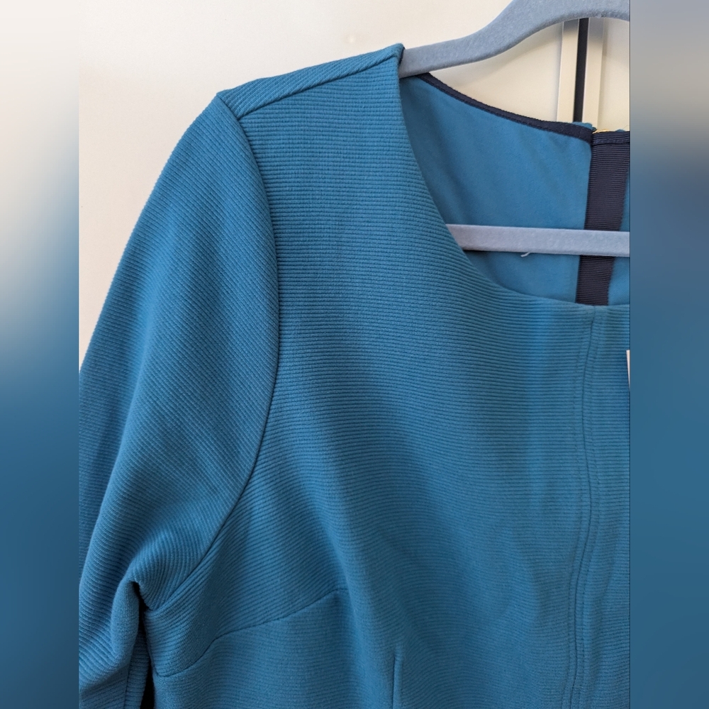 Boden Laura Ottoman Teal Dress 14 - Picture 5 of 10